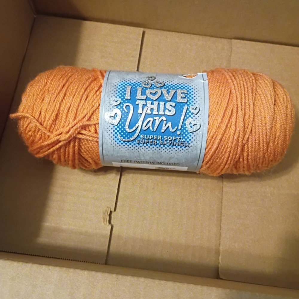 Soft Acrylic Yarn in Warm Orange